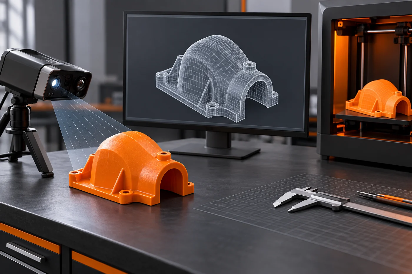 Exempel på scanning och underlag för 3D-print